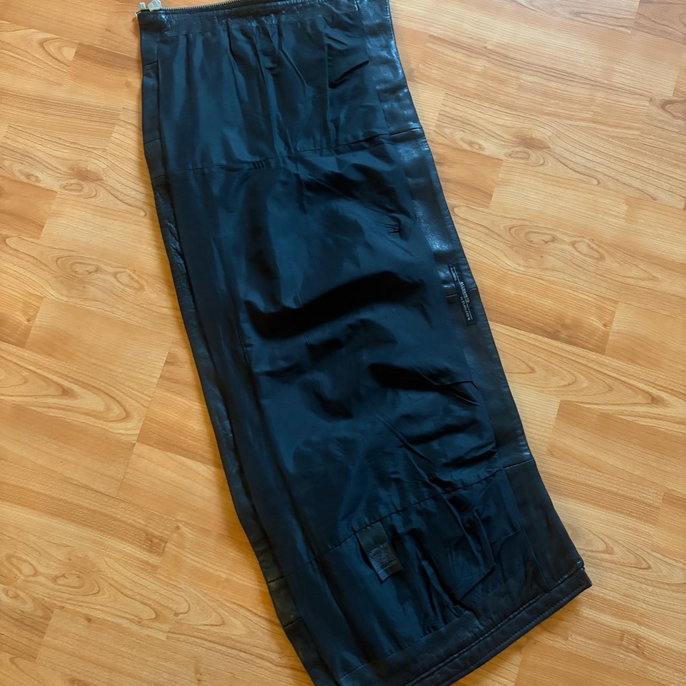 All Saints Alva Black Leather Biker Mini Skirt - Picture 6 of 15